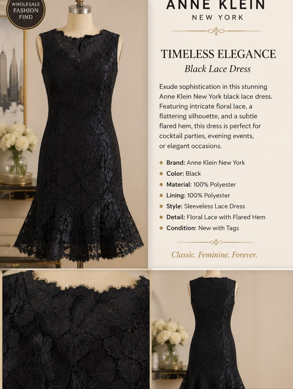 Anne Kleim Lace Dress